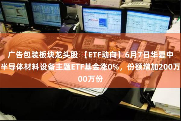 广告包装板块龙头股 【ETF动向】6月7日华夏中证半导体材料设备主题ETF基金涨0%,份额增加200万份